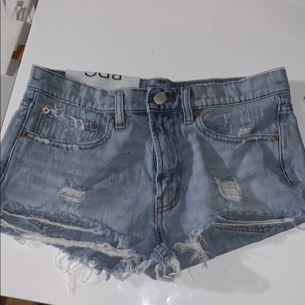 ripped jean shorts